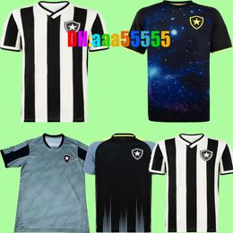 24 25 Botafogo Mens Soccer Jerseys Soares Matheus Babi Bernardo O.Sauer Home Black Away Gk 3rd Aad 4th Football Shirt Uniforms