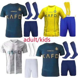 23/24 NEYMAR JR Al Nassr FC Ronaldo Maillots de football Hommes Enfants KitAl Hilal Uniforme saoudien CR7 Garçons Football Shiirt Benzema Fans Jersey 2023 2024 Arabie Saoudite