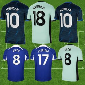 23 24 Nkunku Jackson CFC maillots Disasi 2023 2024 Enzo Fernandez Mudryk JAMES STERLING Cucurella Chukwuemeka maillot de football hommes kit enfants Ugochukwu