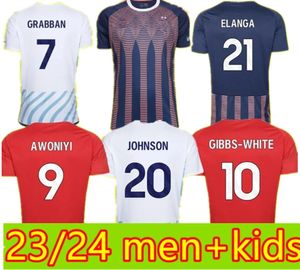 23 24 Nottingham Soccer Jersey Grabban Johnson Surridge 2024 Men Kids Forest Awoniyi Ameobi Murnten Krovinovic Zinckernagel Lingard Football Shirt Suit