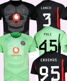 23-24 Orlando Pirates Aangepaste Thaise kwaliteit voetbalshirts kingcaps dhgate groothandel Voetbalkleding 3 LORCH 7 HOTTO 45 PULE 16 MONARE 24 MATROSE