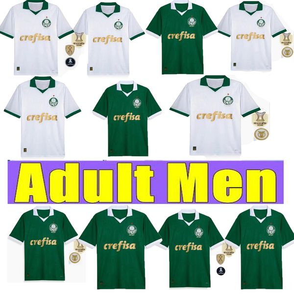 23 24 Palmeiras Fútbol clásico brasileño DUDU Camisetas de fútbol Inicio verde BRENO LOPES RONY G.GOMEZ Camiseta visitante D.Barbosa LUCAS LIMA G.MENINO MINA G.VERON hombre kit de fútbol