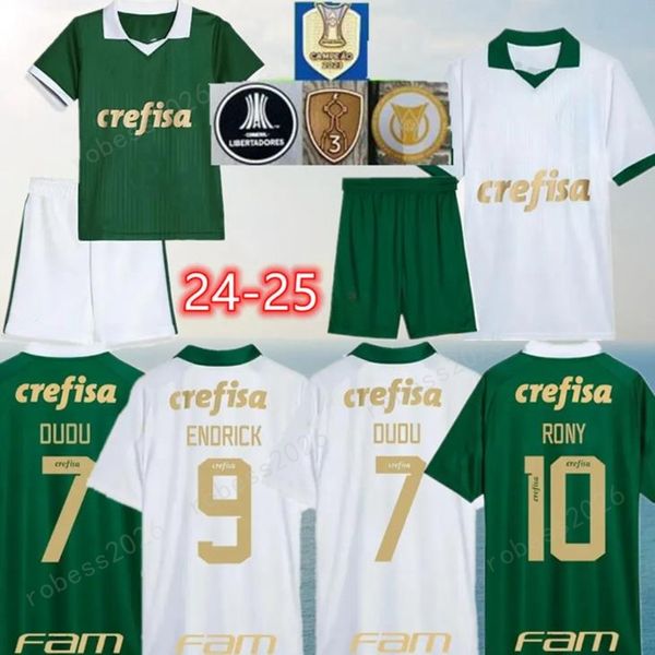 23 24 Palmeiras Dudu Soccer Jerseys 2024 Home Green Breno Lopes Rony G.Gomez Camisa lejos D.Barbosa Lucas Lima G.Menino Mina G. Veneron Kit Kit Uniformes de fútbol