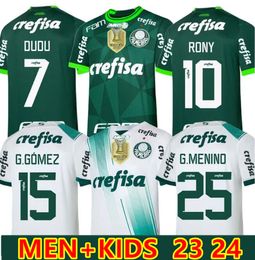 23 24 Palmeiras heren voetbalshirts 22 23 kindertenue en volwassen shirt DUDU BRENO LOPES R.VEIGA DEYVERSON ATUESTA ZE RAFAEL G.VERON DANILO Thuis uit voetbalshirt Uniformen