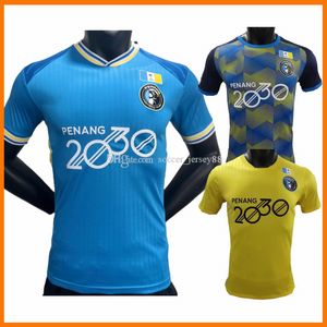 23 24 Penang FA Soccer Jerseys 2023-24 Maleisië Super League voetbalshirt 2023 2024 Player Versie Men Home Blue Short Sleeve Camesita de Futol Uniforms