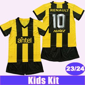 23 24 Penarol RODRIGUEZ voetbalshirts voor kinderen MENDEZ SARAVIA RAK S Home geel zwart kinderpak voetbalshirt met korte mouwen uniformen