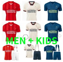 23 24 Jerseys de fútbol Kits Men Kits 2024 Peligro Fabio Silva Home Men Kids It Football Shames Set Top Kits para adultos Xavi 10