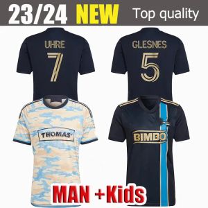 23 24 Maillots de football de Philadelphie Union Player Version 2023 2024 à domicile GAZDAG BEDOYA CARRANZA UHRE Martinez GLESNES PEREA LOWE MBAIZO Maillot de football Z 11.5