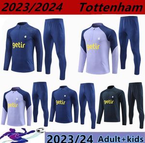 23 24 Populaire Tottenham Football Sportswear Set Survêtement 22 23 24 Tottenham Manches Longues KANE Sportswear Football Veste Chandal futbol Adulte et Enfants