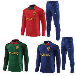 23 24 Португальские мужские спортивные костюмы с вышивкой, спортивный костюм для отдыха, одежда для занятий спортом на открытом воздухе, тренировочная рубашка