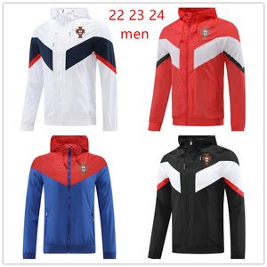 23 24 Portugal Heren Hoodies windscherm 2023 2024 Voetballer Portugal Hoge kwaliteit Rits Ronde hals Casual Harajuku Mode Fight Jassen Windjack Jassen Buitenste Wij