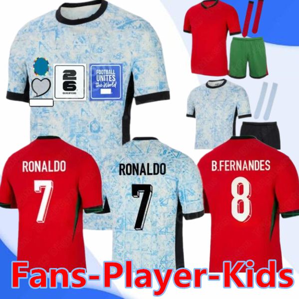 23 24 Maillots de football Portuguesa Portugal RUBEN RONALDO Portugieser Coupe d'Europe Maillot de football portugais Hommes Kit Enfants Ensembles Équipe de Coupe du Monde Portugal Tops Thaïlande S-4XL