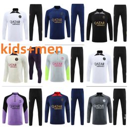 23 24 pPSG trainingspak Parijs trainingspak training mbappe chandal 2024 25 survetement voet tuta retro futbol Voetbal trainingspak voetbal trainingspak kind heren en kinderkit