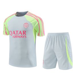 23 24 Survêtement de maillots de football PSG MBAPPE 2023 aldult de style classique Paris Training Suit SERGIO VERRATTI ICARDI HOMME et ENFANT football manches courtes 04