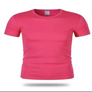 23 24 Ropa de secado rápido para hombre y mujer, camisetas deportivas y de running de manga corta transpirables, camisetas de secado rápido con cuello redondo a medida, ropa de trabajo con estampado personalizado