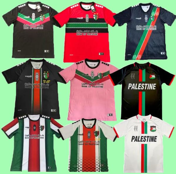 23 24 tout à fait top hommes Palestine chemise adulte football chemise 2023 2024 S - XXL blanc fans maillots de football noir guerre justice match uniforme de football