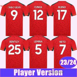 23 24 Raul Traore Mens Players Jerseys Soccer Lemina Neto Podence Sarabia Hee Chan J. Otto Kilman Away Football Shirt