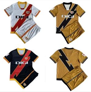 23 24 Rayo Vallecano Kit enfants Maillots de football ISI FALCAO BEBE CHAVARRIA ARIDANE JOSE POZO OSCAR TREJO NTEKA Home Away 3ème Maillots de football haut