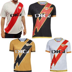 23/24 Rayo Vallecano Soccer Jersey 2023 Away SANTI COMESANA ISI TREJO DIMITRIEVSKI maillot de pied ALVARO GARCIA VALENTIN Uniformes de chemise de football à manches courtes