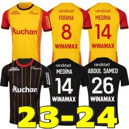 23/24 RC Lens Soccer Jerseys 2023 Home away SOTOCA FOFANA GANAGO KAKUTA Maillots De Foot Shirt MEDINA BANZA DOUCOURE FARINEZ uniforme de football