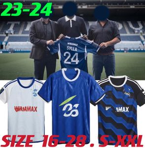 2023 24 RC Straatsburg Elzas voetbalshirts DJIKU Gameiro SANSON maillot de foot LiENARD DIARRA thuis 22 23 Diallo BELLEGARDE AHOLOU voetbalshirt heren kinderuniformen