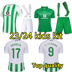 23 24 maillots de football à domicile Real Betis FEKIR Forever Green Manga Corta JOAQUIN B.Iglesias camiseta de futbol Juanmi 2023 2024 hommes enfants maillot de football CANALES