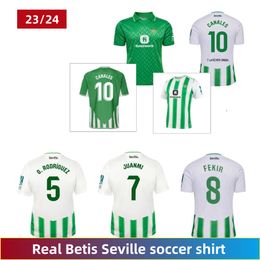 23-24 vrais maillots de football Betis ISCO B.IGLESIAS CANALES WILLIAN J Shirt WILLIAM CAMARASA JUANMI VICTOR RUIZ maillots de football du club de football espagnol