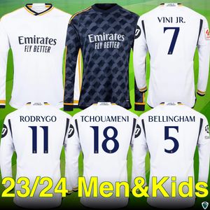 23 24 Maillots de football HP du Real Madrid - Bellingham, Rodrygo, Vini JR, Tchouameni, Valverde Editions. Manches longues premium pour les fans et les joueurs - À domicile, à l'extérieur.Nom de personnalisation, non