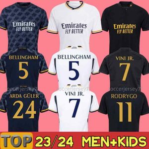 23/24 Real Madrids Soccer Jerseys Camisetas Kids Kit 2023 2024 Home Away Troisième 3ème Maillot de Football VINI JR MODRIC BELLINGHAM COURTOIS ARDA GULER Fans Player Version