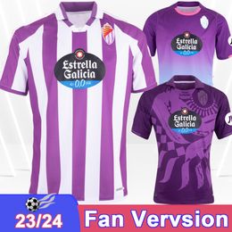 23 24 Real Valladolid Mens Soccer Jerseys L. Perez D. Torres I. Sanchez Gustavo H. Monchu Boyomo Escuderero Home Away 3rd Football Shirt