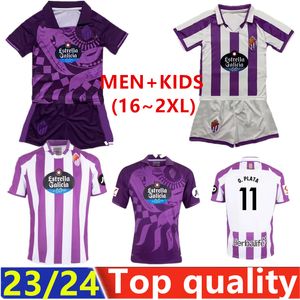 23 24 Echte Valladolid voetbaltrui Amallah Club SAD 2023 2024 CAMISETAS DE FUTBOL KIT KINDERSPARPARATIE G. Plata voetbal shirts Monchu Man Kits 1501