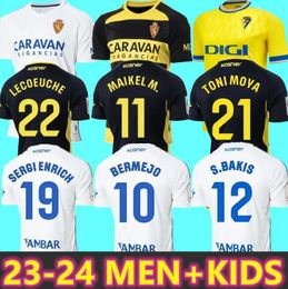 23 24 Real Zaragoza FRAN GAMEZ Voetbalshirts KAGAWA ZAPATER 2023 2024 home JERSEY POMBO SHINJI Voetbalshirts GUTI JAVI ROS MEN KIDS tenues L. SUAREZ LECOEUCHE S BAKIS