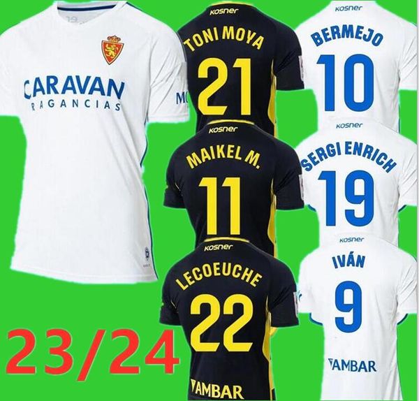 23 24 REAL ZARAGOZA FRAN GAMEZ Jerseys de fútbol Zapater 2024 2023 Jersey Pombo Shinji Kagawa Football Shirts Guti Javi Ros Kids L. Suarez Camiseta de Futbol Home 6858