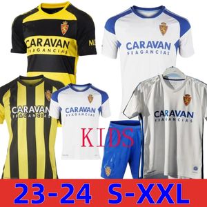 23 24 Real Zaragoza Valladolid Voetbalshirts FRAN GAMEZ POMBO KAGAWA Voetbalshirts 2023 Weissman FEDE Sergi Guardiola oscar camiseta de futbol thuis uit