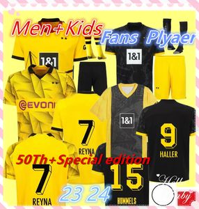 23 24 Reus Reus Reyna European Ligue Jersey Jersey Football Edition Sports Sports Shirt Fan Player Edition 50th Edition Football Jersey 2024 Ensemble pour enfants