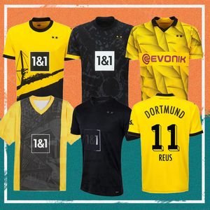 23/24 REUS REYNA SANCHO 50e voetbaltruien Cup-versie Dortmund Kamara Hummels Adeyemi Brandt Shirt Hazard Ryerson Bynoe-Gittens Kids Kit voetbaluniformen