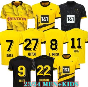 23/24 REUS REYNA Soccer Jerseys 2023 2024 Dort KAMARA HUMMELS T-shirt HAZARD WOLF RYERSON BYNOE-GITTENS ADEYEMI KIT KIT uniformes de football