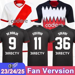 2024 River Plate Mens Soccer Jersey 23 24 Herrera Barco Fernández Solari M. Lanzini Home Away Away 3rd Black Football Shirt Uniforms