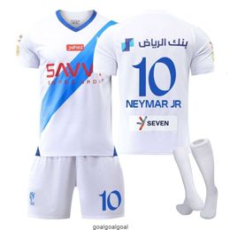 23-24 Riyadh New Moon uit nr. 10 Neymar jersey voetbalshirt voor volwassenen en kinderen, set nr.