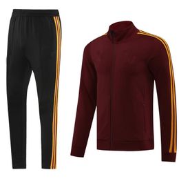 23 24 ROM SOCCER Half Tracksuit Man Kit Football Veste 2023 2024 LUKAKU TRACHING CUIT JOGGING SURUSTATION