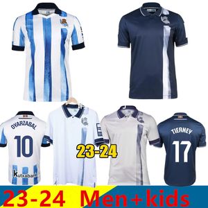 23 24 Royal Society Kids Kit Soccer Jerseys OYARZABAL SIA ILLARRA CARLOS FDEZ CHO TAKE SORLOTH Inicio Azul Blanco Camisetas de fútbol