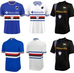 23 24 Sampdoria Mens Soccer Jerseys 2024 COLLEY BERESZYNSKI QUAGLIARELLA GABBIADINI Domicile et extérieur 3ème Chemises de football à manches courtes Uniformes