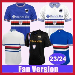 23 24 Sampdoria Mens voetballen Jerseys Colley Bereszynski Quagliarella Gabbiadini Home weg 3e voetbal shirts met korte mouwen uniformen