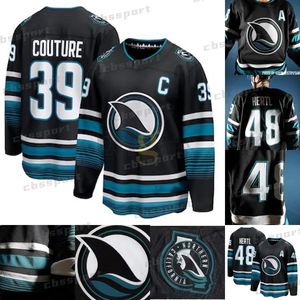 39 Logan Couture Sharks 2024 Derde Cali Fin Jersey Marc-Edouard Vlasic Tomas Hertl Anthony Duclair Givani Smith Ferraro Mackenzie Blackwood Mike Hoffman Granlund