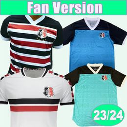 23 24 Santa Cruz FC Voetbalshirts voor heren thuis uit Wit Keepersvoetbalshirts Uniformen met korte mouwen voor volwassenen