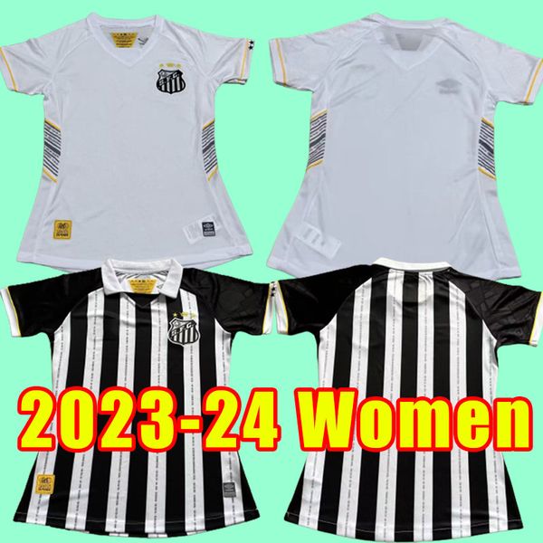 23/24 maillots de football SANTOS FC PELE MARINHO EMERSON SOTELDO RODRYGO CARLOS SANCHEZ F. maillots de football maison loin femme fille 2023 2024