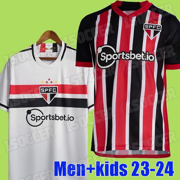 23 24 camisetas de fútbol de Sao Paulo 2023 2024 HI Aome PABLO DANI ALVES LUCIANO Camiseta LUAN IGOR GOMES BRENNER Camiseta de fútbol visitante hombres mujeres niños versión jugador