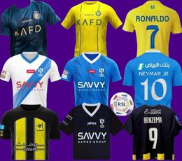 23/24 Liga saudita Al Hilal Nassr FC Jerseys de fútbol Tercer Ronaldo Neymar Jr Ittihad Benzema 3er Al-Ahli SFC Neves al-ITTIHAD 2023 2024 Al-Nassr Kidsfootball