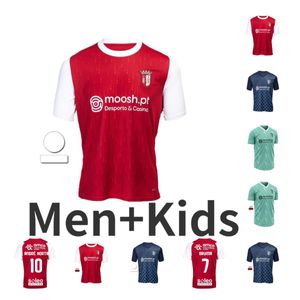 23 24 SC Braga Voetbalshirts heren BRUMA ABEL RUIZ ANDRE HORTA A. DJALO MENDES RONY LOPES R. HORTA PIZZI Home Rode voetbalshirts 2023 camisetas de futbol maillots de foot K