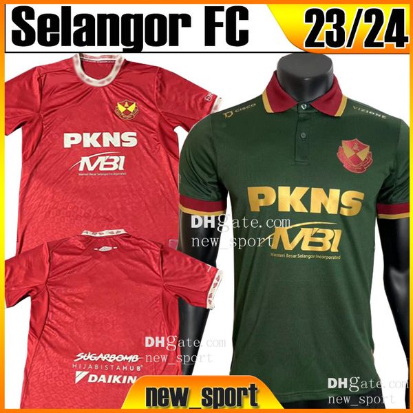 23 24 Selangor FC Soccer Jerseys Fans version Malaisie Super League Oliver Buff 2023 2024 Domicile Brendan Gan Away Ifedayo Olusegun Brendan Gan Syahmi Maillot de football